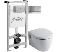 Комплект Ideal Standard Connect E803501 + E712701 + система инсталляции Jacob Delafon E5504-NF + E4316-CP