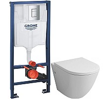 Комплект подвесной унитаз Grossman GR-4411 + система инсталляции Grohe 38772001