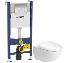 Комплект подвесной унитаз Duravit Architec 45720900A1 + система инсталляции Geberit 458.124.21.1