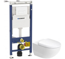 Комплект подвесной унитаз Duravit Architec 45720900A1 + система инсталляции Geberit 458.125.11.1