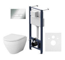 Комплект подвесной унитаз + система инсталляции Am.Pm Spirit 2.0 Pro S IS47051.701700