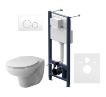 Комплект подвесной унитаз + система инсталляции Am.Pm Sense Pro L IS49001.741700