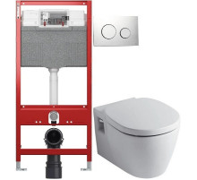Комплект Ideal Standard Connect E803501 + E71270 + система инсталляции Tece 9300302 + 9240921