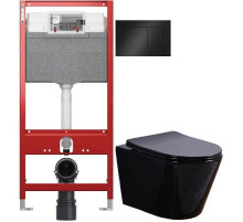 Комплект подвесной унитаз Esbano Clavel ESUPCLAVB + система инсталляции Tece 9300302 + 9240407