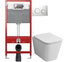 Комплект подвесной унитаз Grossman GR-4441S + система инсталляции Tece 9300302 + 9240921