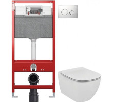 Комплект подвесной унитаз Ideal Standard Tesi T007901 + T352701 + система инсталляции Tece 9300302 + 9240921