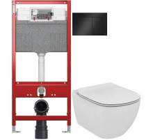 Комплект подвесной унитаз Ideal Standard Tesi Aquablade T007901 + T352701 + система инсталляции Tece 9300302 + 9240407