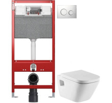 Комплект подвесной унитаз Roca The Gap 346477000 + 801472004 + система инсталляции Tece 9300302 + 9240921