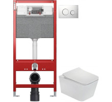 Комплект подвесной унитаз Teka Formentera 11.732.00.00 + система инсталляции Tece 9300302 + 9240921