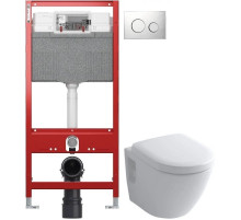Комплект подвесной унитаз Toto NC CW762Y + VC100N + система инсталляции Tece 9300302 + 9240921