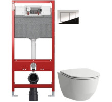 Комплект подвесной унитаз Laufen Pro 8.2096.6.000.000.1 + 8.9896.6.000.000.1 + система инсталляции TECE 9300302 + 9240401