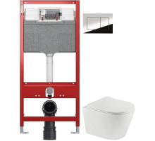 Комплект подвесной унитаз Teka Nexos 117320001 + система инсталляции TECE 9300302 + 9240401