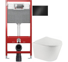 Комплект подвесной унитаз Teka Nexos 117320001 + система инсталляции Tece 9300302 + 9240407