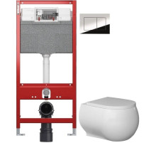 Комплект подвесной унитаз Bien Flash FLKA052N1VP0W3000 + система инсталляции TECE 9300302 + 9240401