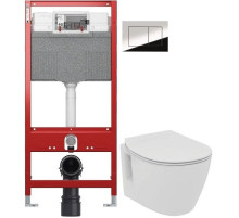 Комплект подвесной унитаз Ideal Standard Connect Space E804601 + E772401 + система инсталляции TECE 9300302 + 9240401