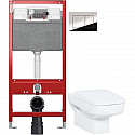 Комплект подвесной унитаз Creavit Sphinx SP320-11CB00E-0000 + KC1803.01.0000E + система инсталляции TECE 9300302 + 9240401