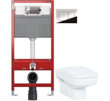 Комплект подвесной унитаз Creavit Sphinx SP320-11CB00E-0000 + KC1803.01.0000E + система инсталляции TECE 9300302 + 9240401