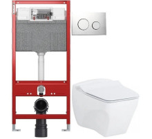 Комплект подвесной унитаз Creavit Bull BL320-11CB00E-0000 + KC0603.01.0000E + система инсталляции TECE 9300302 + 9240921