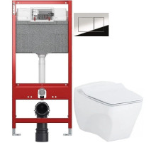 Комплект подвесной унитаз Creavit Bull BL320-11CB00E-0000 + KC0603.01.0000E + система инсталляции TECE 9300302 + 9240401