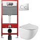 Заказать Комплект подвесной унитаз BelBagno Amanda BB051CHR + BB051SC + система инсталляции TECE 9300302 + 9240921 в магазине сантехники Santeh-Crystal.ru