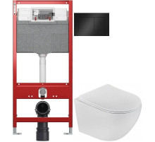 Комплект подвесной унитаз Teka Manacor 11.732.00.02 + система инсталляции Tece 9300302 + 9240407