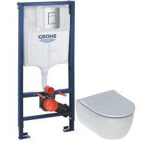Комплект подвесной унитаз Geberit iCon 500.784.01.1 + система инсталляции Grohe 38772001