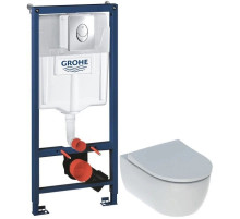 Комплект подвесной унитаз Geberit iCon 500.784.01.1 + система инсталляции Grohe 38721001