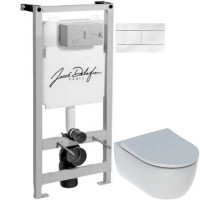 Комплект подвесной унитаз Geberit iCon 500.784.01.1 + система инсталляции Jacob Delafon E5504-NF + E4316-00