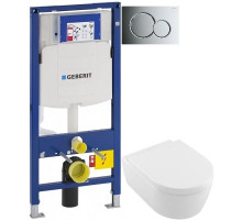 Комплект подвесной унитаз Villeroy & Boch Avento 5656HR01 + система инсталляции Geberit 111.300.00.5 + 115.770.21.5 + 111.815.00.1