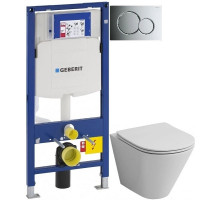 Комплект подвесной унитаз Grossman GR-4477S + система инсталляции Geberit 111.300.00.5 + 115.770.21.5 + 111.815.00.1