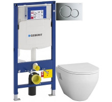 Комплект подвесной унитаз Am.Pm Spirit 2.0 C701738WH + C707857WH + система инсталляции Geberit 111.300.00.5 + 115.770.21.5 + 111.815.00.1