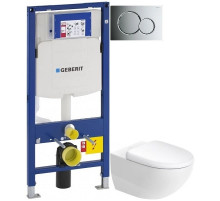 Комплект подвесной унитаз Duravit Architec 45720900A1 + система инсталляции Geberit 111.300.00.5 + 115.770.21.5 + 111.815.00.1