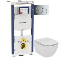 Комплект подвесной унитаз Ideal Standard Tesi Aquablade T007901 + T352701 + система инсталляции Geberit 111.362.00.5 + 115.770.21.5