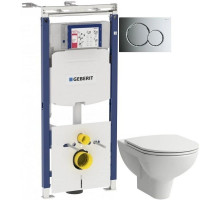 Комплект подвесной унитаз Laufen Pro 8.2095.0.000.000.1 + 8.9896.6.000.000.1 + система инсталляции Geberit 111.362.00.5 + 115.770.21.5