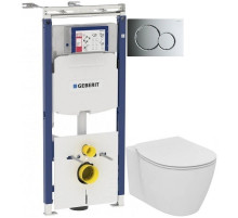 Комплект подвесной унитаз Ideal Standard Connect E771801 + E772401 + система инсталляции Geberit 111.362.00.5 + 115.770.21.5