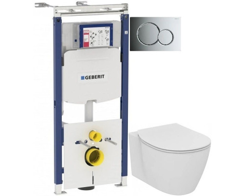 Заказать Комплект подвесной унитаз Ideal Standard Connect E771801 + E772401 + система инсталляции Geberit 111.362.00.5 + 115.770.21.5 в магазине сантехники Santeh-Crystal.ru