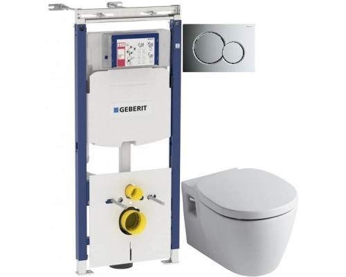 Заказать Комплект подвесной унитаз Ideal Standard Connect E803501 + E712701 + система инсталляции Geberit 111.362.00.5 + 115.770.21.5 в магазине сантехники Santeh-Crystal.ru