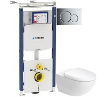 Комплект подвесной унитаз Duravit Architec 45720900A1 + система инсталляции Geberit 111.362.00.5 + 115.770.21.5