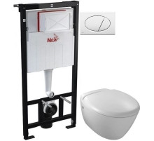 Комплект подвесной унитаз Jacob Delafon Presquile E4440-00 + система инсталляции AlcaPlast AM101/11203:1RUSSETM70