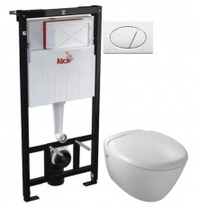 Комплект подвесной унитаз Jacob Delafon Presquile E4440-00 + система инсталляции AlcaPlast AM101/11203:1RUSSETM70