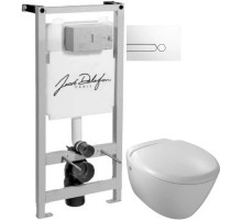 Комплект подвесной унитаз Jacob Delafon Presquile E4440-00 + система инсталляции Jacob Delafon  E5504-NF +E4326-00