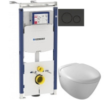 Комплект подвесной унитаз Jacob Delafon Presquile E4440-00 + система инсталляции Geberit 111.362.00.5 + 115.882.DW.1