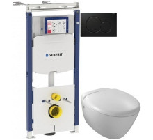 Комплект подвесной унитаз Jacob Delafon Presquile E4440-00 + система инсталляции Geberit 111.362.00.5 + 115.770.DW.5