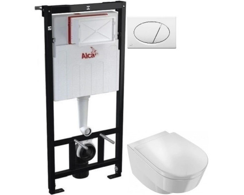 Приобрести Комплект подвесной унитаз Jacob Delafon Odeon Rive Gauche EDR102-00 + E24888-00 + система инсталляции AlcaPlast AM101/11203:1RUSSETM70 в магазине сантехники Santeh-Crystal.ru