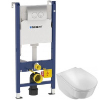 Комплект подвесной унитаз Jacob Delafon Odeon Rive Gauche EDR102-00 + E24888-00 + система инсталляции Geberit 458.124.21.1