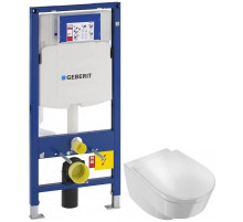 Комплект подвесной унитаз Jacob Delafon Odeon Rive Gauche EDR102-00 + E24888-00 + система инсталляции Geberit 111.300.00.5