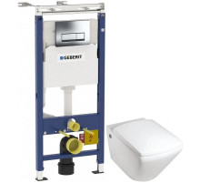 Комплект подвесной унитаз Jacob Delafon Escale E1306-00 + система инсталляции Geberit 458.125.21.1