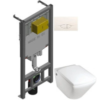 Комплект подвесной унитаз Jacob Delafon Escale E1306-00 + система инсталляции Jacob Delafon E29025-NF + E29026-01R