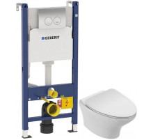 Комплект подвесной унитаз Jacob Delafon Nouvelle Vague EDJ102-00 + E20069-00 + система инсталляции Geberit 458.124.21.1
