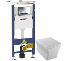 Комплект подвесной унитаз Jacob Delafon Reve E4811-00 + система инсталляции Geberit 458.125.21.1